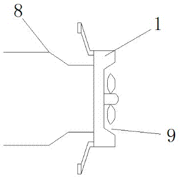 Fixing frame for vehicle engine fan