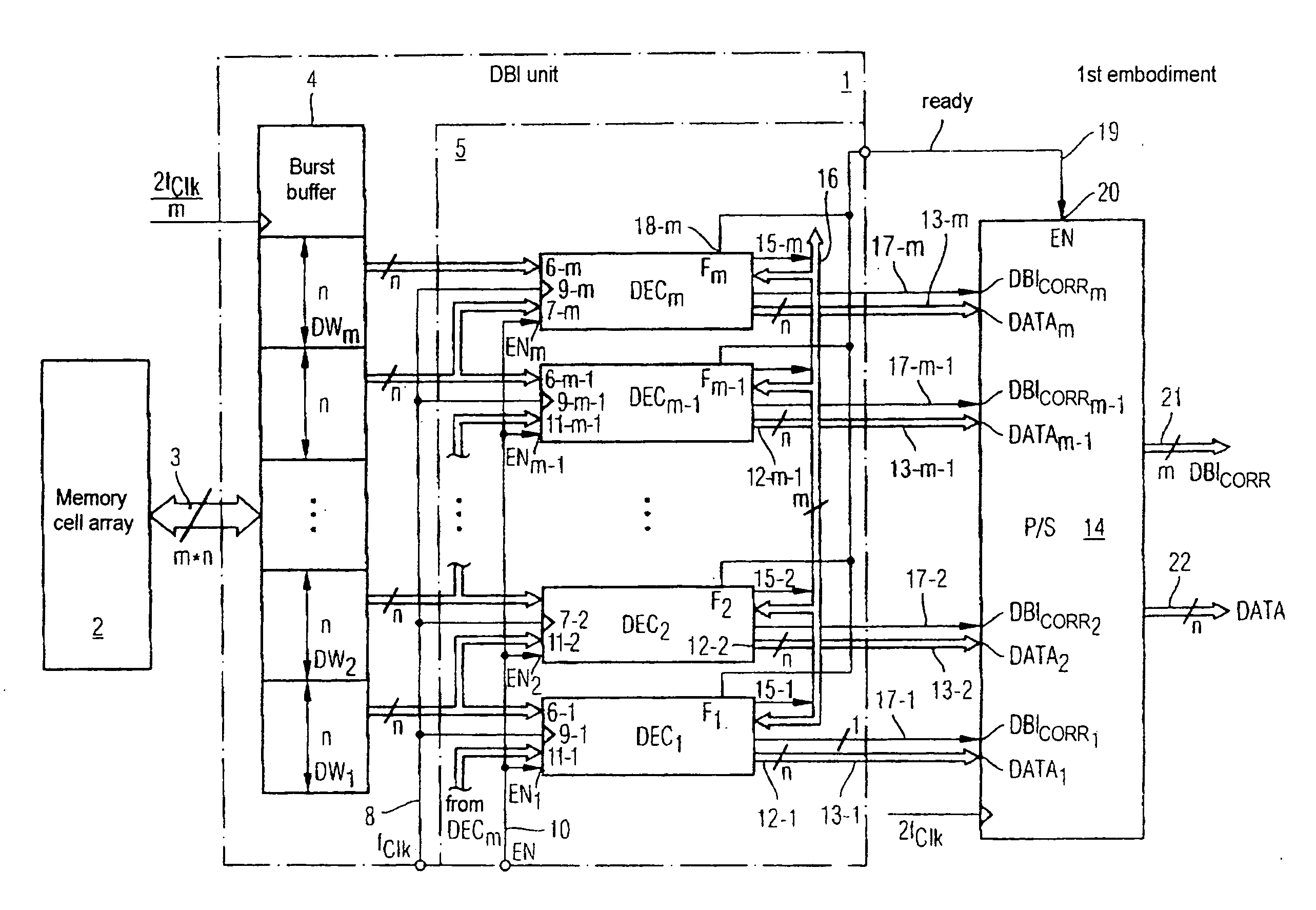 Circuit for data bit inversion