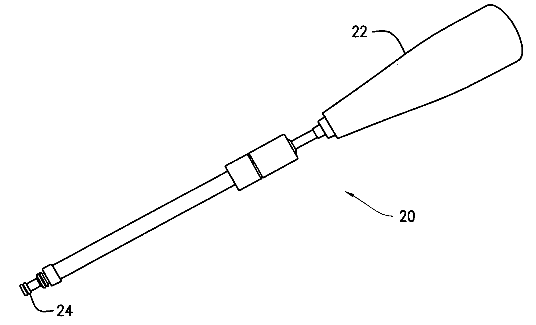 Polyaxial screwdriver for a pedicle screw system