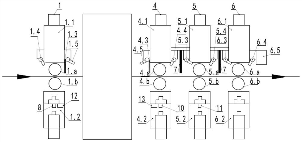 Three-roller oil scraping device of Sendzimir twenty-high rollling mill