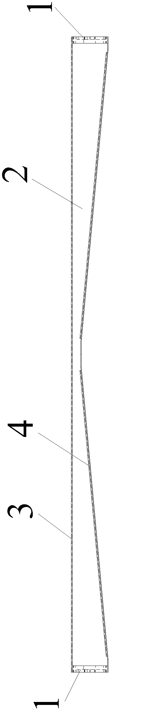 A flat panel display back air cooling device