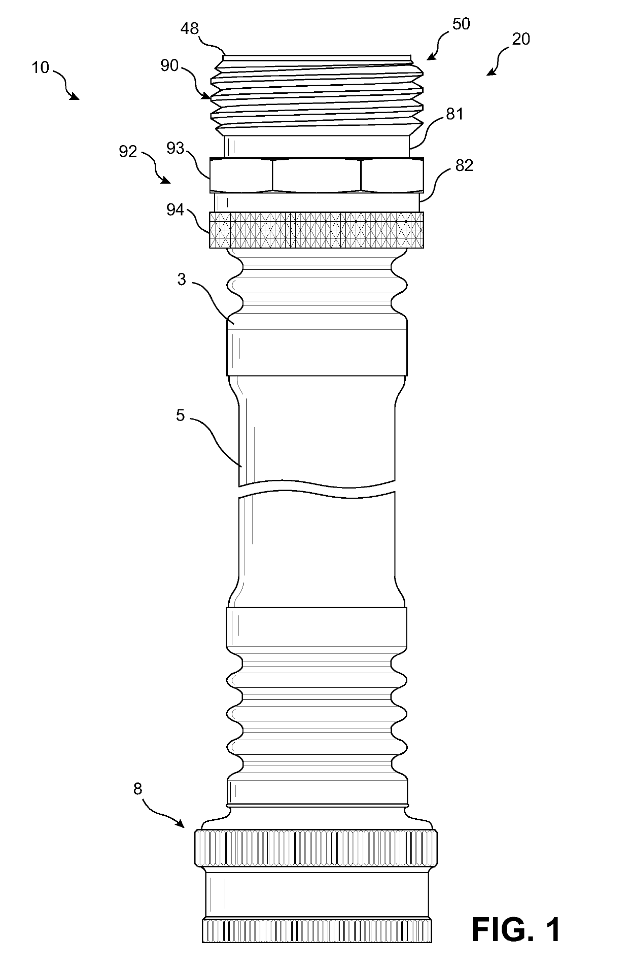 Male swivel hose coupling