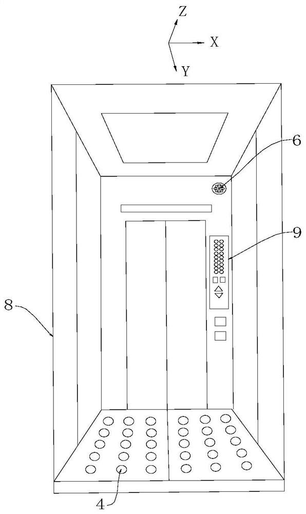 Elevator with blind person guiding function and control method thereof