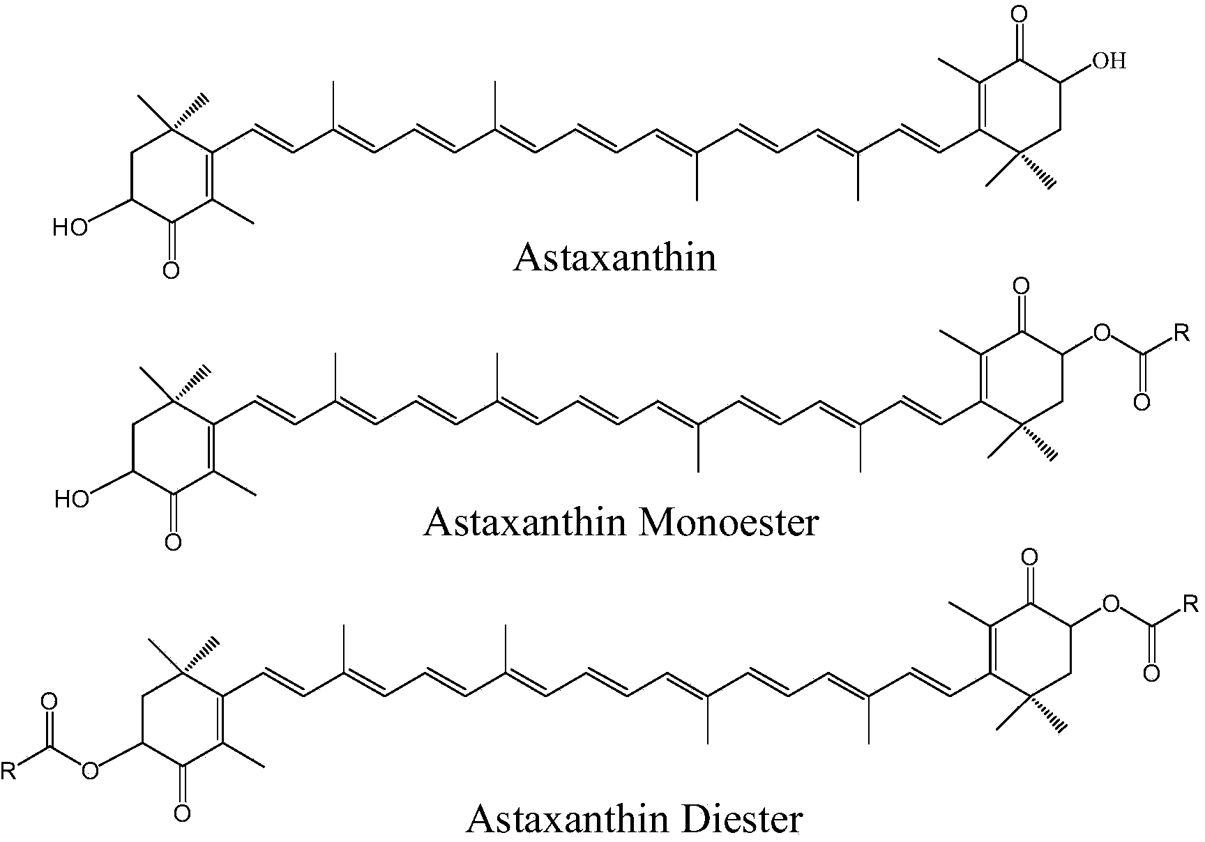 Method for preparing free astaxanthin