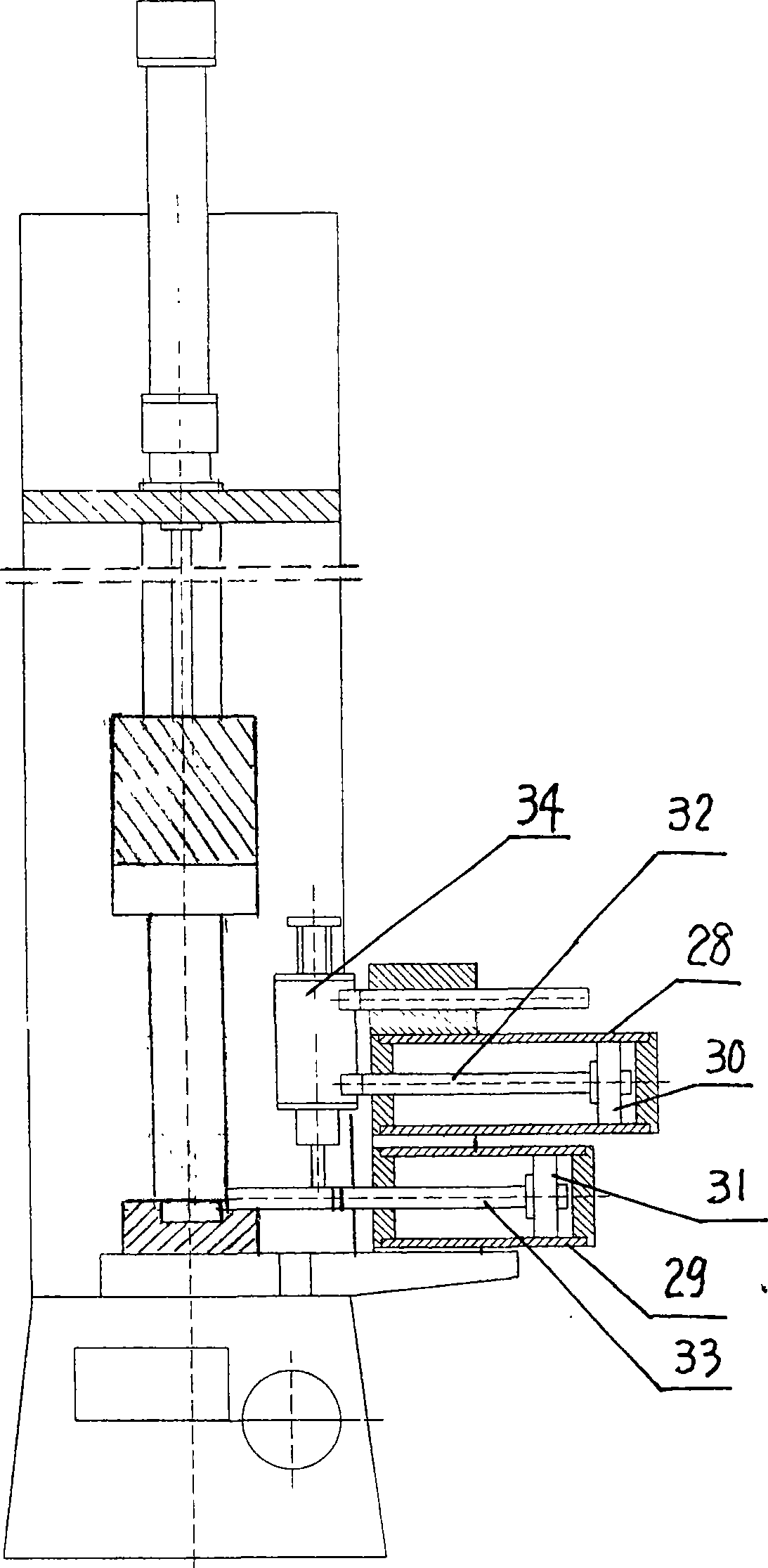 Double vertical module forge hammer