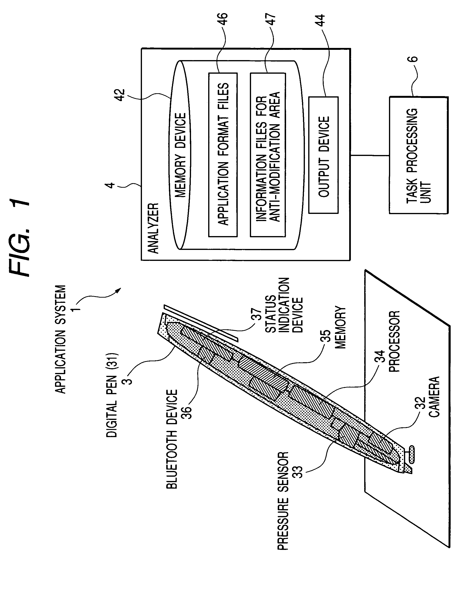 Application system with function for preventing modification