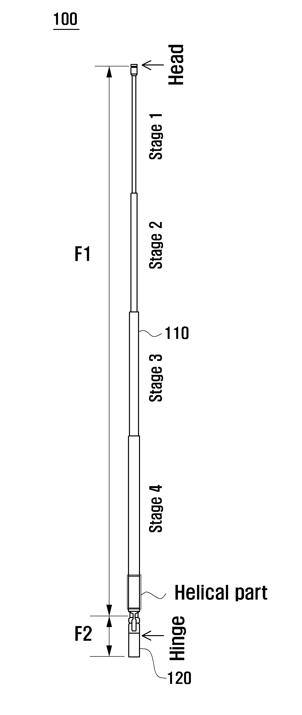 Mobile terminal device for receiving dual band signal using multiple resonance antenna