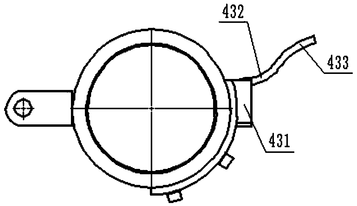 Material shifting and discharging device of straightening machine