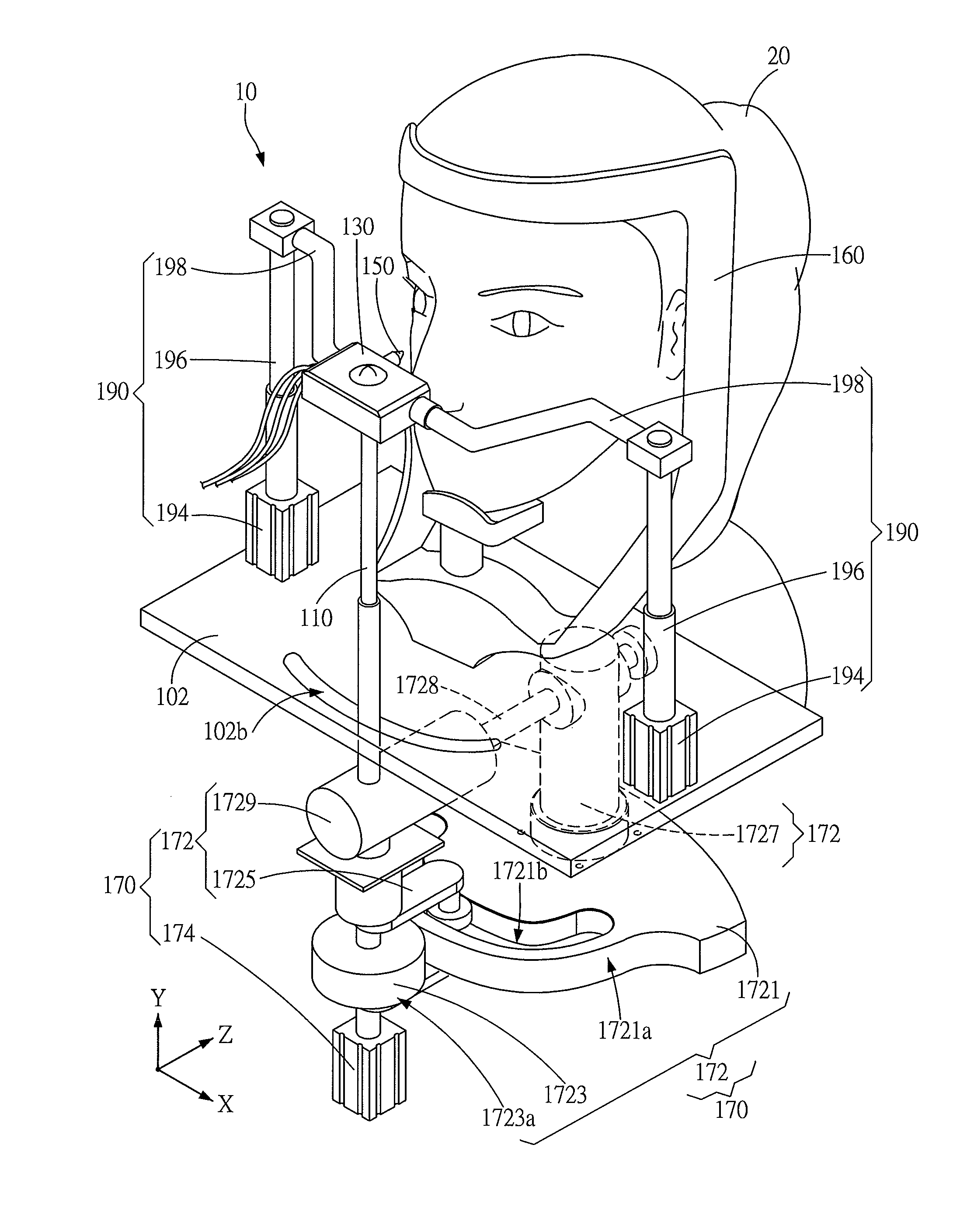 Automatic coloring device for moving coloring tool along a curve