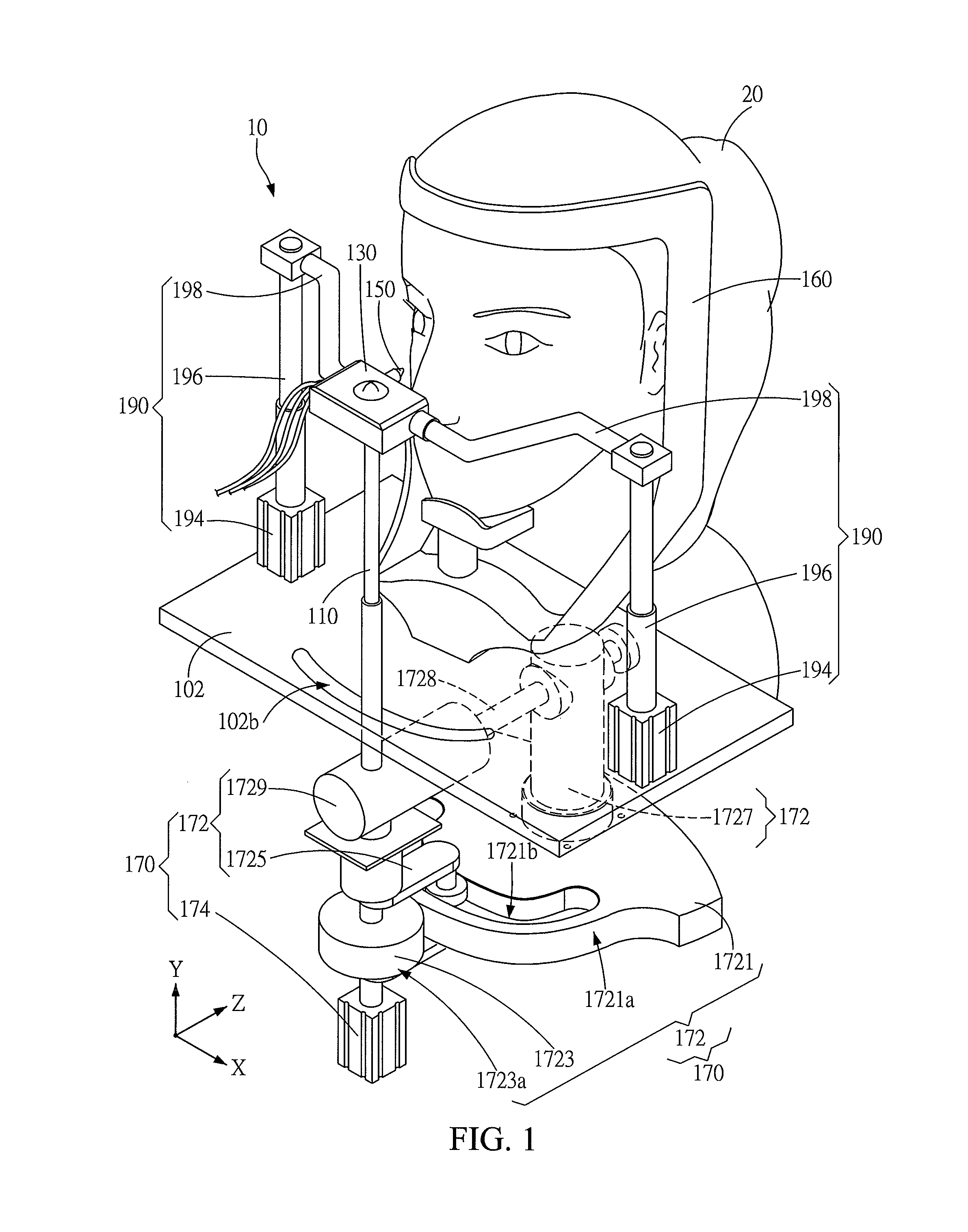 Automatic coloring device for moving coloring tool along a curve