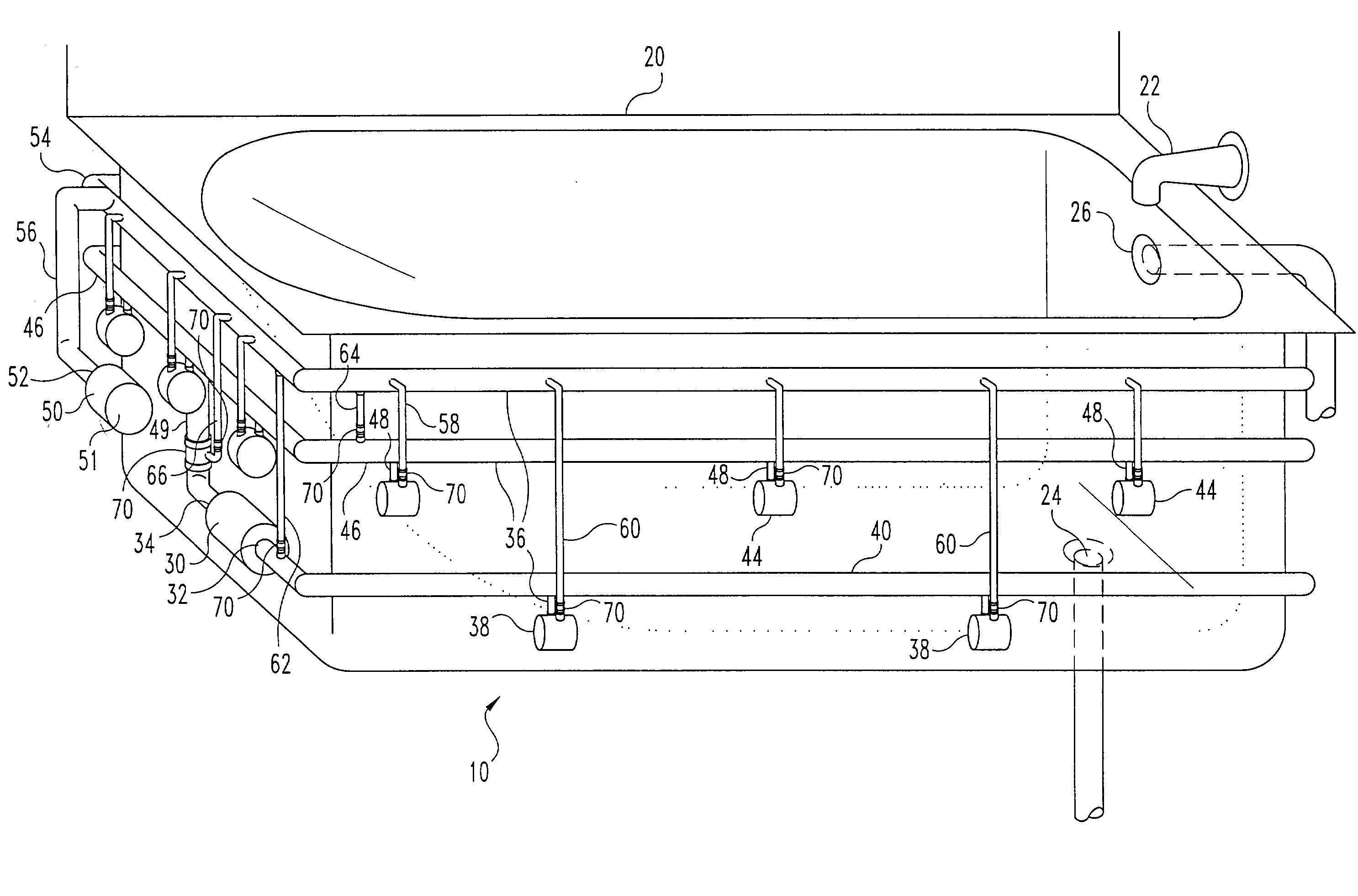 Method and apparatus for automatically disinfecting plumbing fixtures