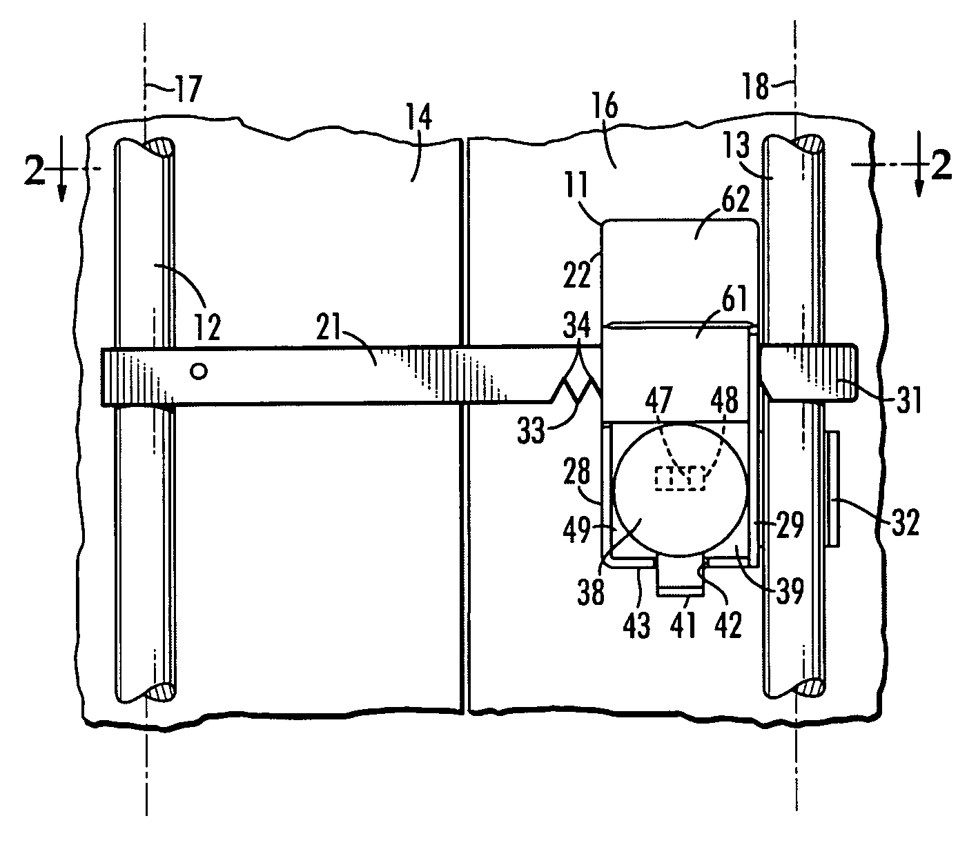 Security device for container door stanchions