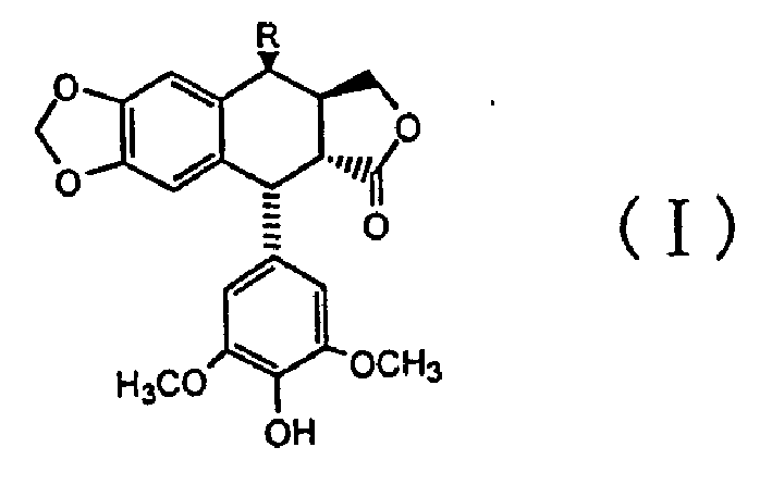 4 beta-benseleno-4-desoxy-4-demethylpodophyllotoxin derivant