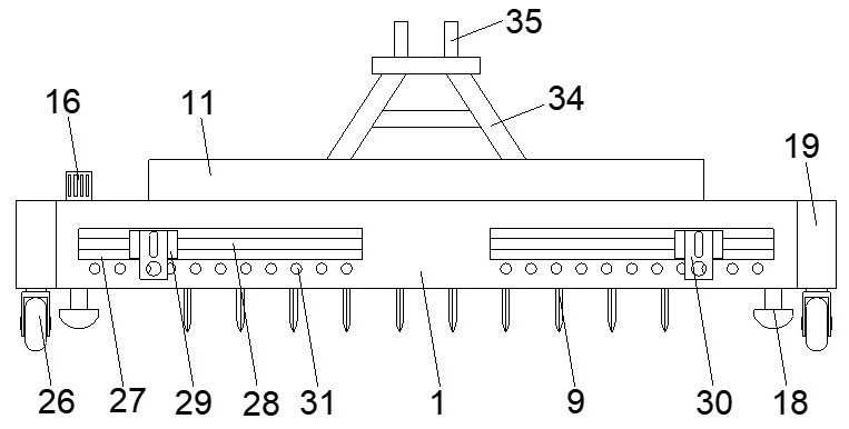 Paddy field flat ground slurry stirring machine