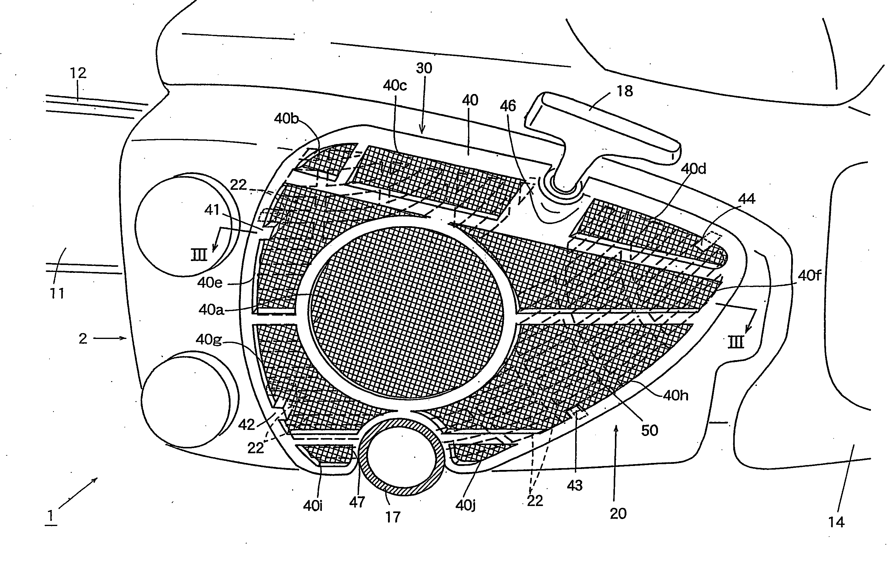 Refuse-trapping cover for use in portable working machine