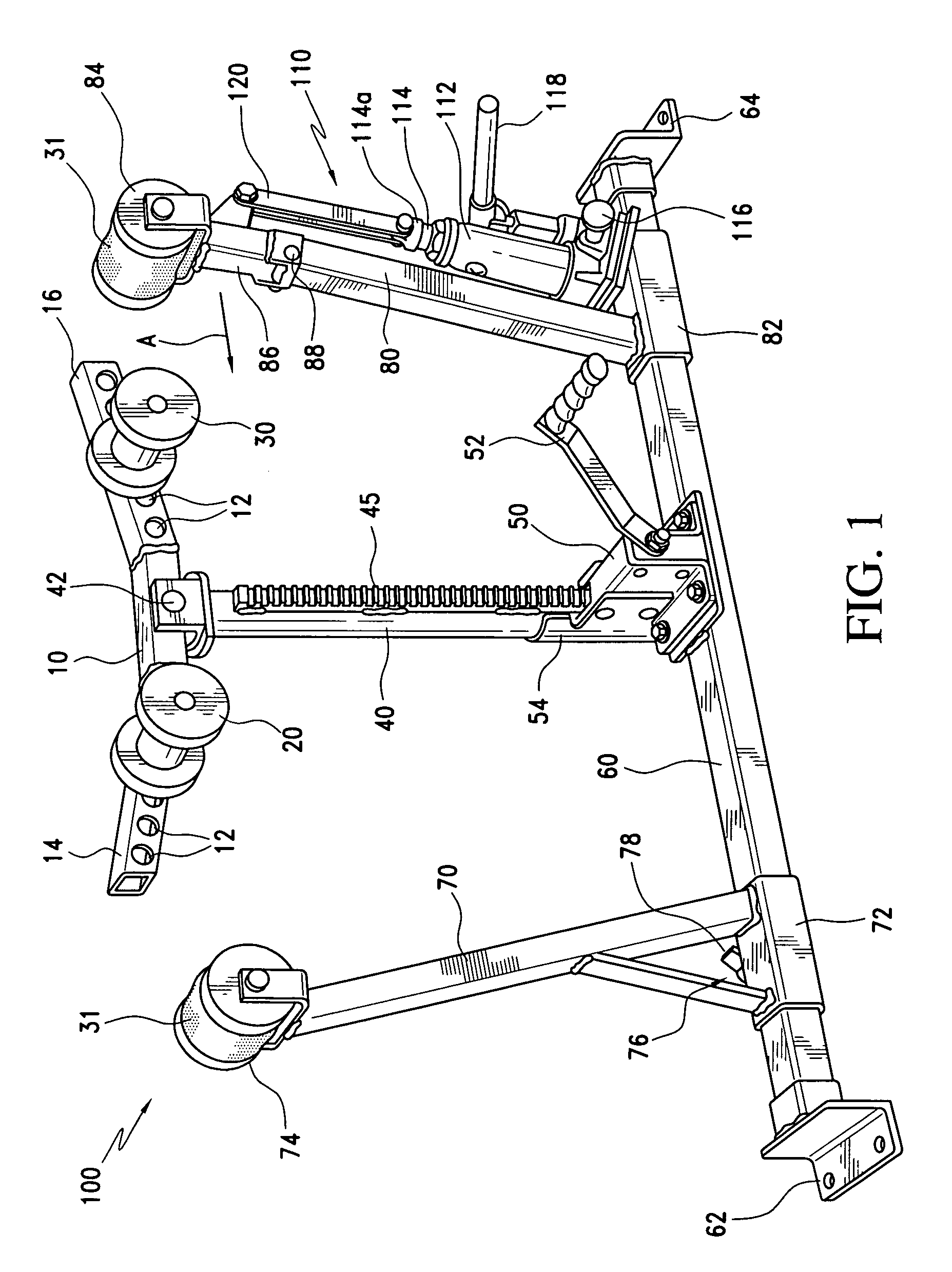 Bow press having pivoted bow limb support arm