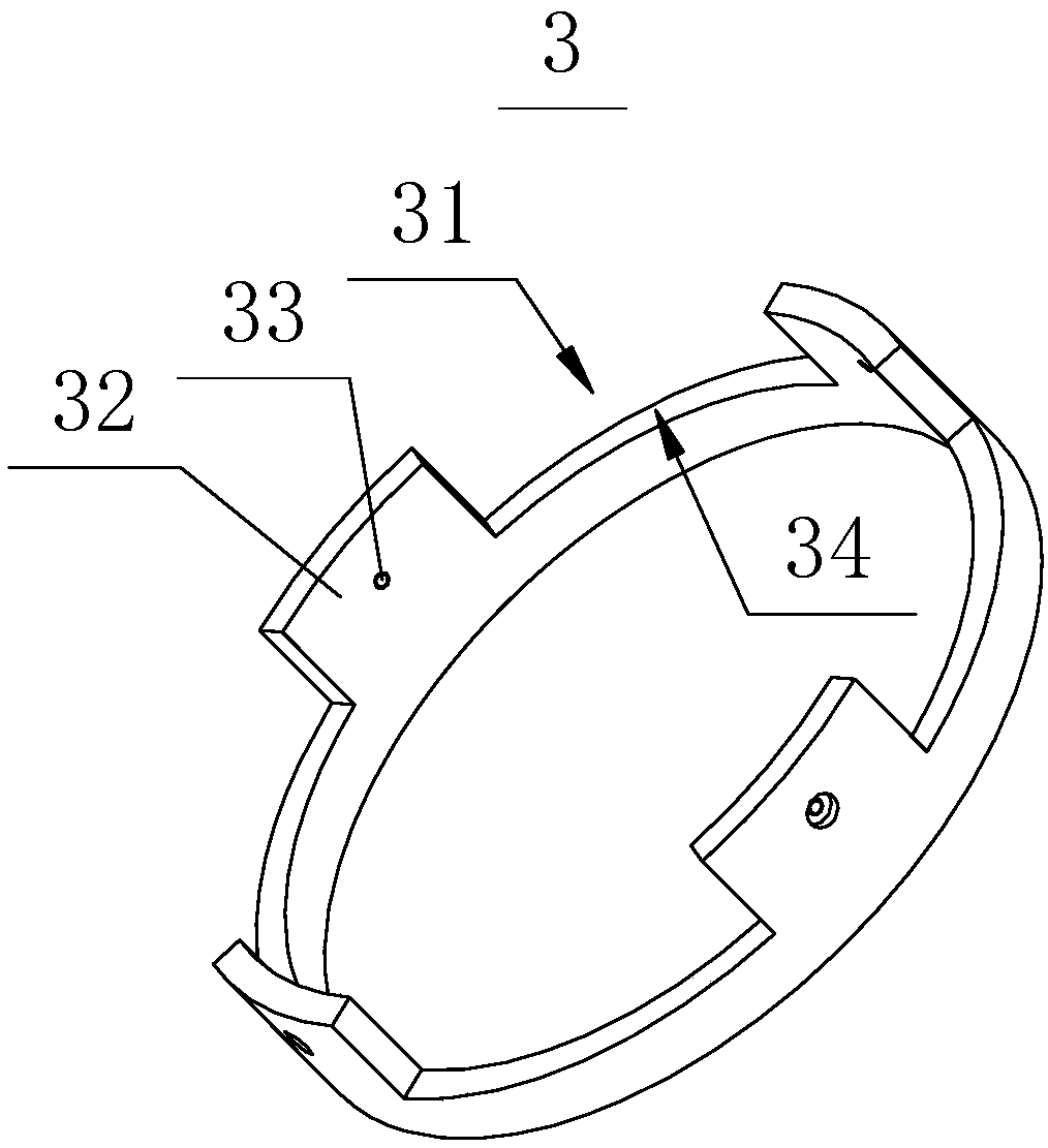 Radial stator core structure, bearing stator and hybrid radial magnetic bearing