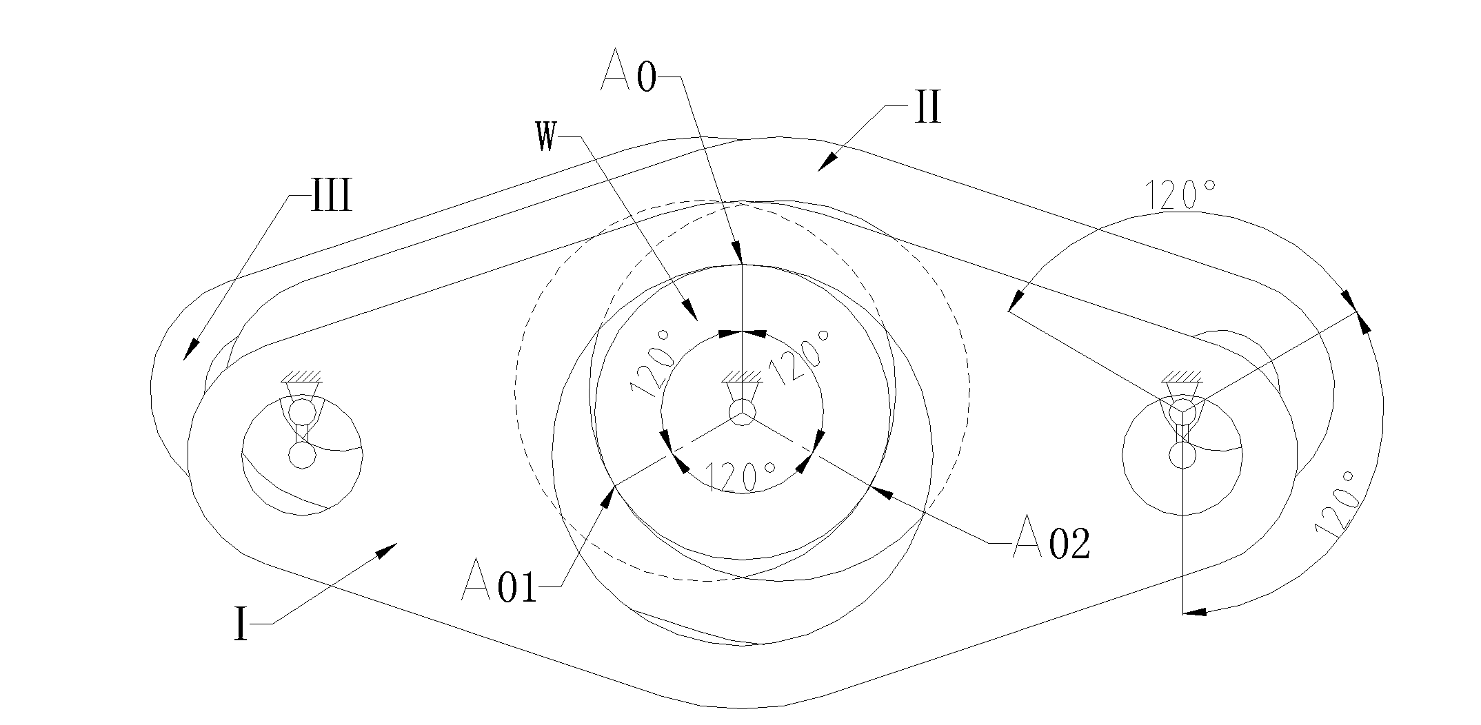 Design method for interference-free installation of gear tooth phase of internal gear ring plate in outer three-ring speed reducer