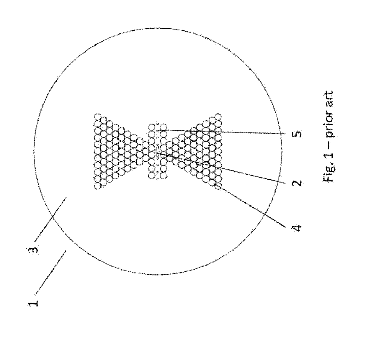Microstructured optical fibre, composite structure, method and use for measuring shear load in a composite structure