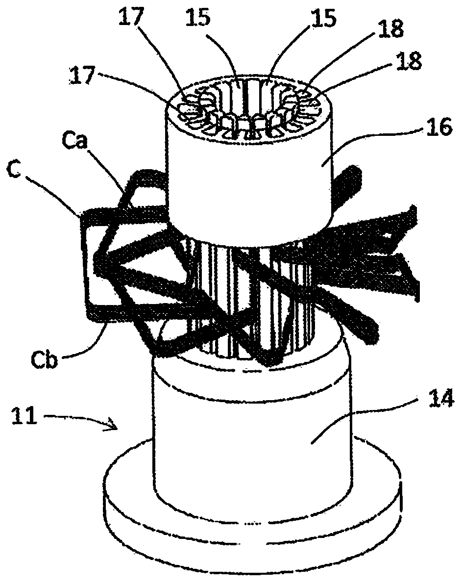 Coil insertion method and coil insertion device