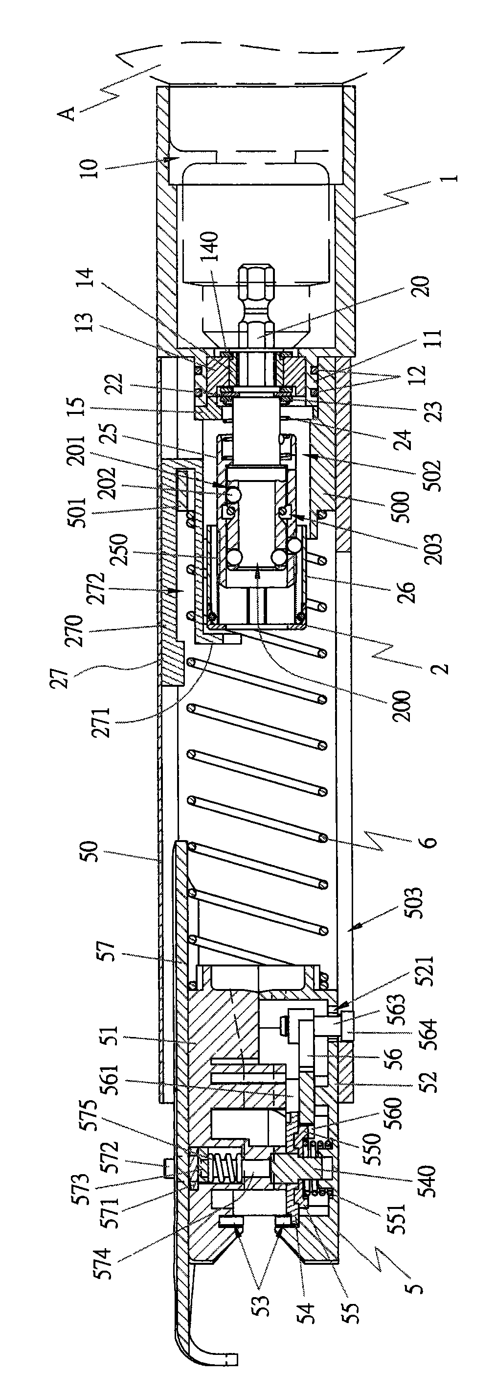 Screw tape locking device and nail tape transmission device therein