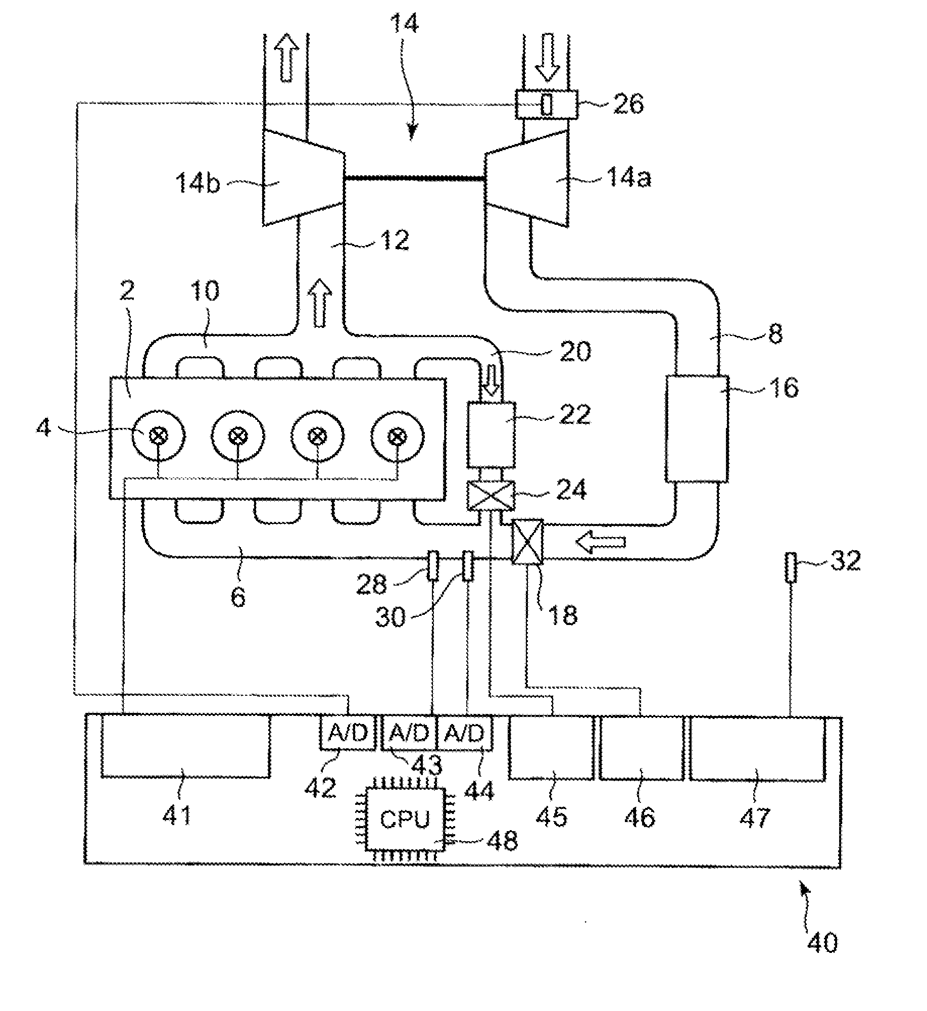 Control device and control method used for engine intake air-or-gas system
