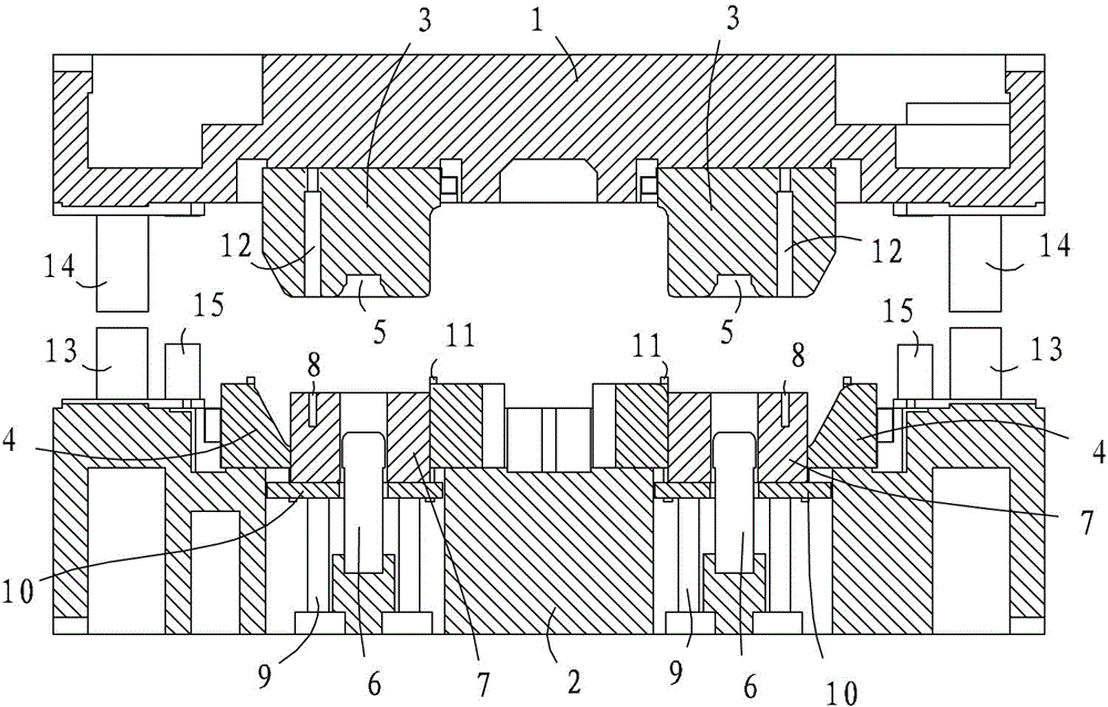 Hole-crimped forming die