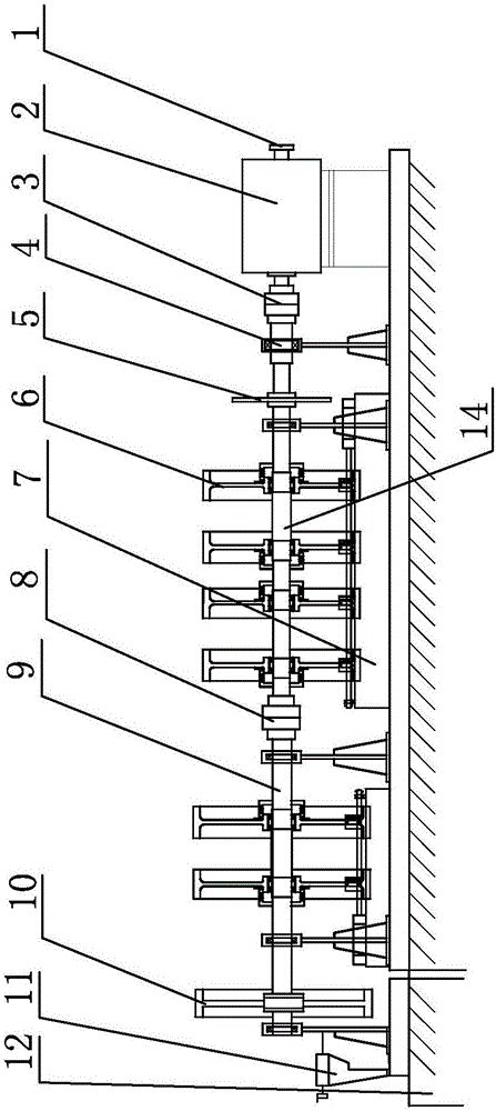 Low-speed shaft brake energy-efficiency test board and test method thereof