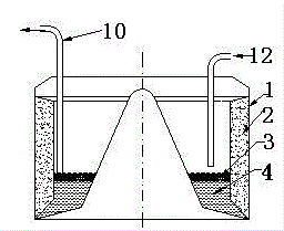 Method and device for separating oil-bearing metal powder