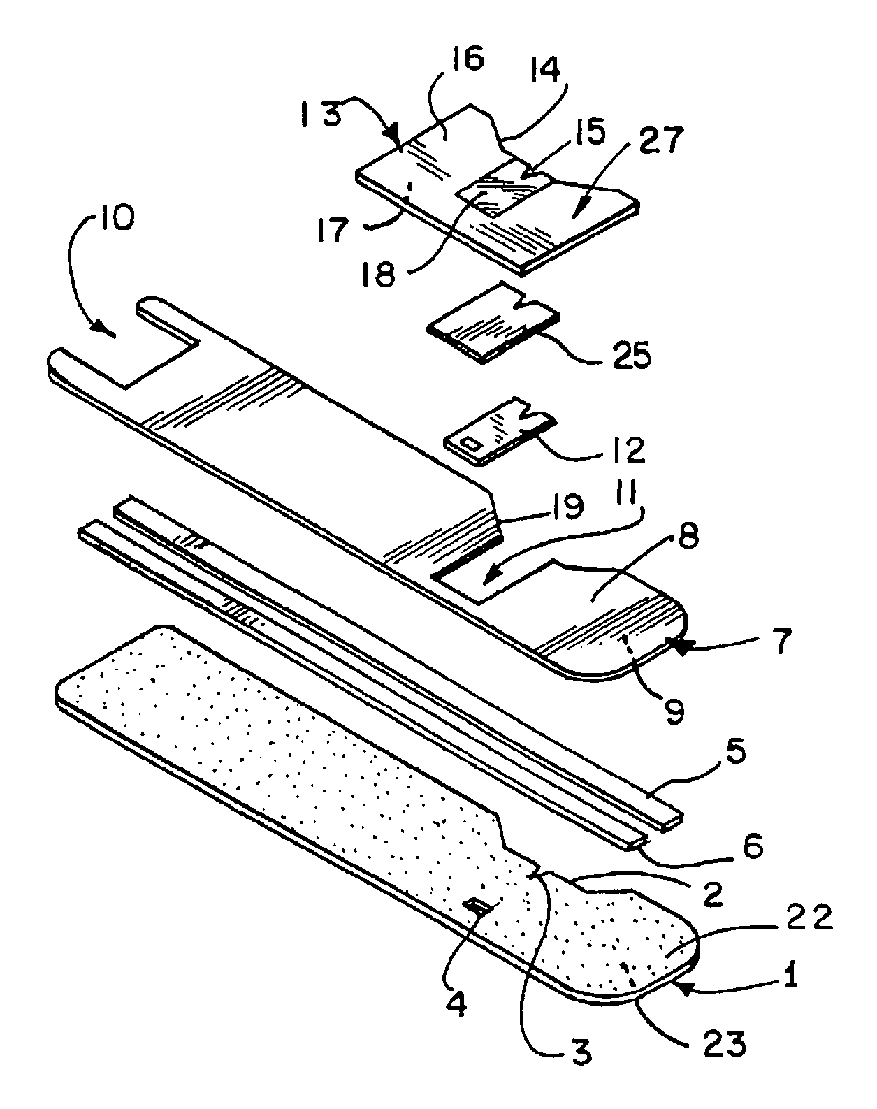 Electrochemical biosensor test strip