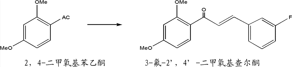 A method for preparing 2,4-dimethoxyacetophenone