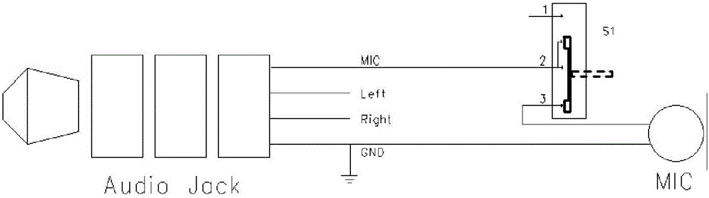 Mute circuit of microphone on earphone, and method