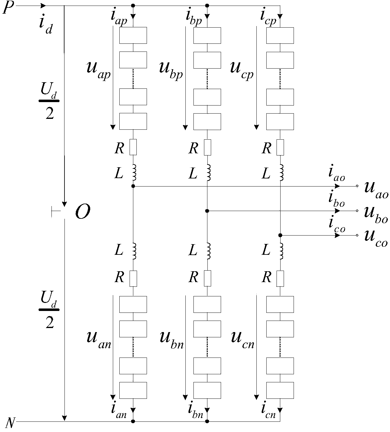 General loop current control method for modular multi-level converter considering low frequency oscillation