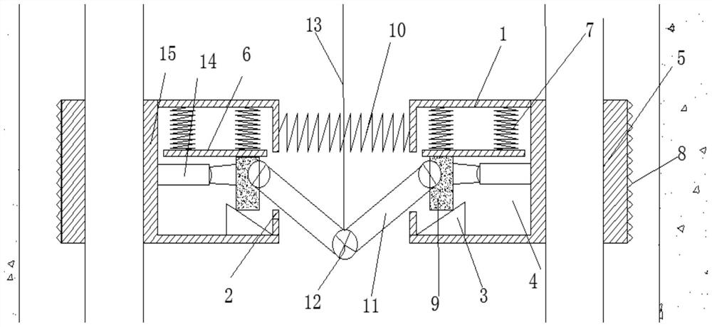 Floating prevention device for ground source heat pump buried pipe