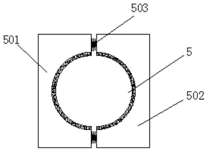 Floating prevention device for ground source heat pump buried pipe