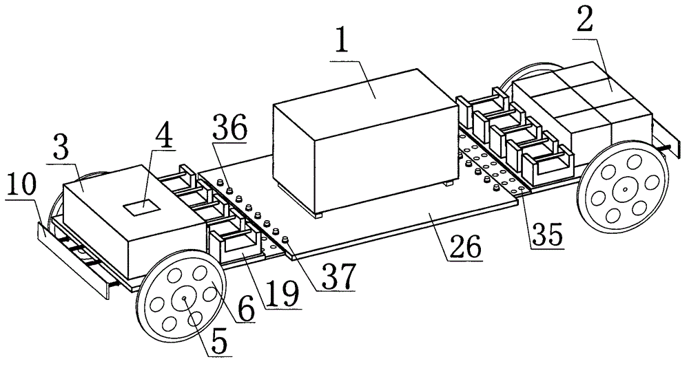 Mobile numerical control model vehicle