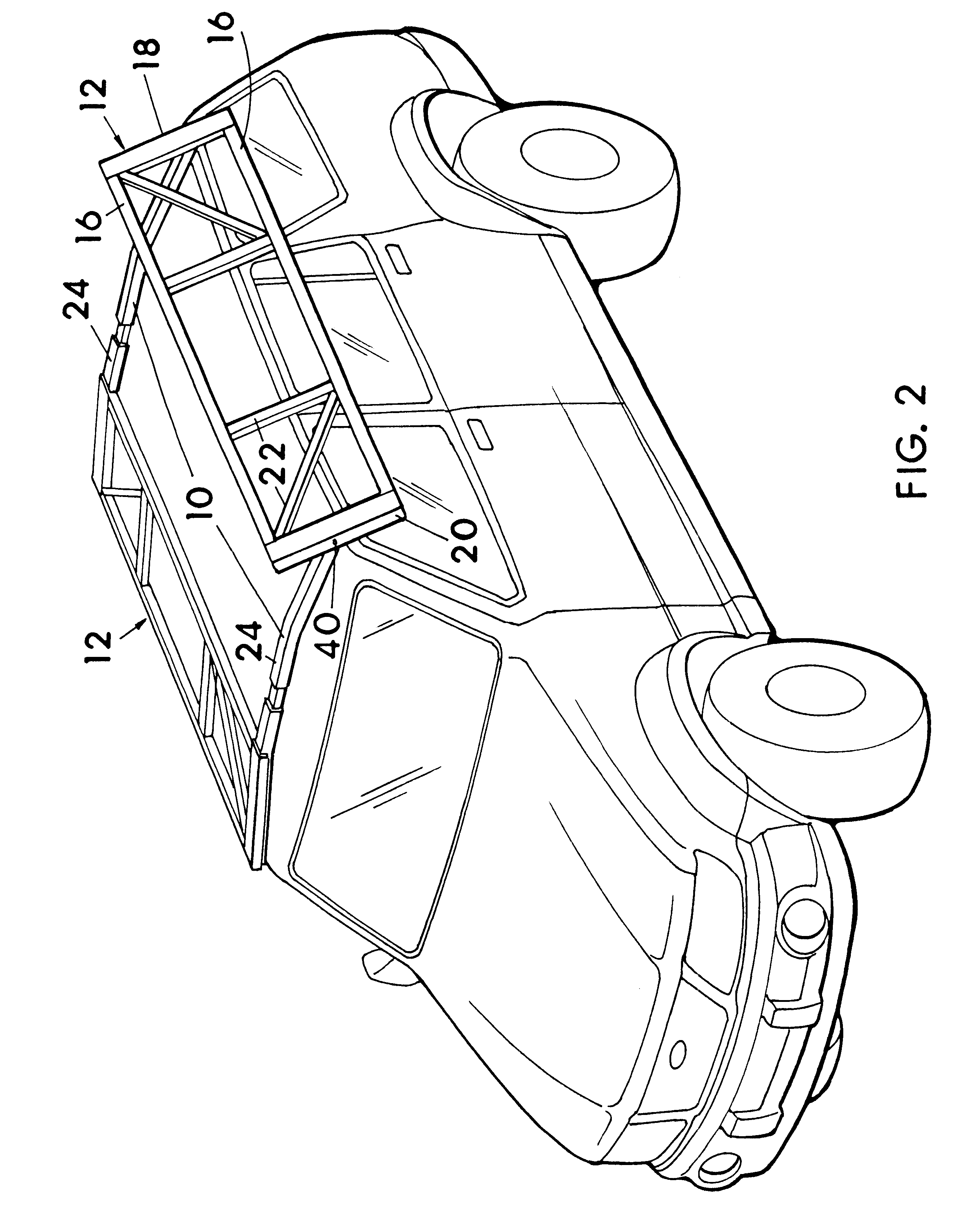 Tiltable rooftop cargo carrier for a vehicle