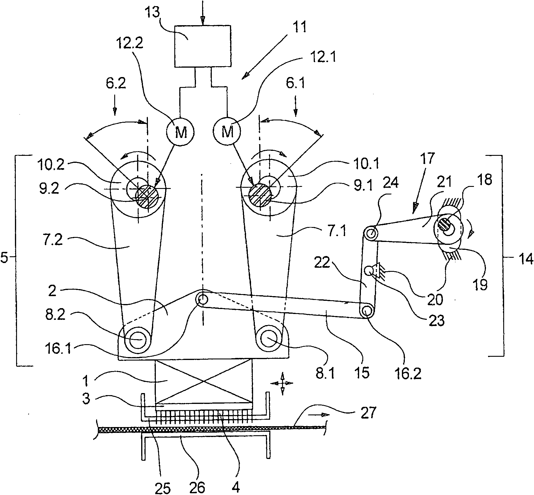 Apparatus for needling a fibrous web