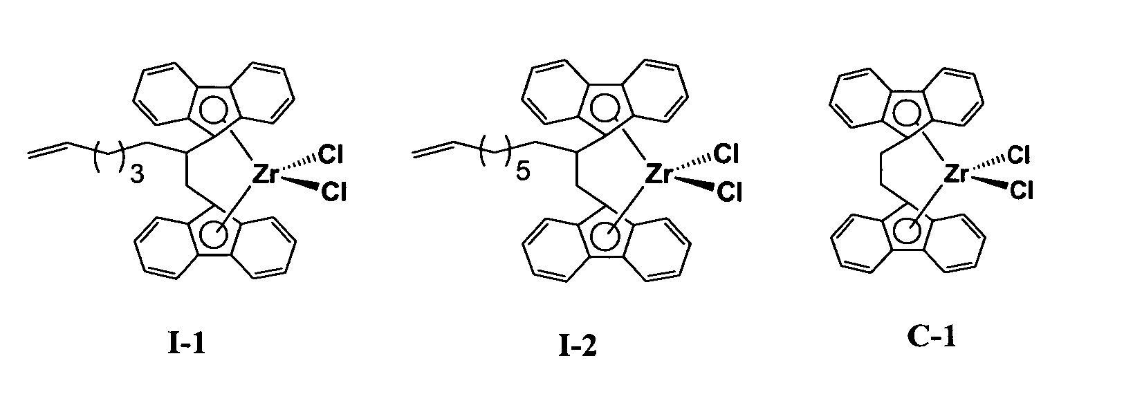 Polymerization catalysts for producing polymers with low levels of long chain branching