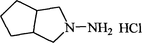 Method for preparing N-amino-3-azabicyclo[3,3,0]octane hydrochloride