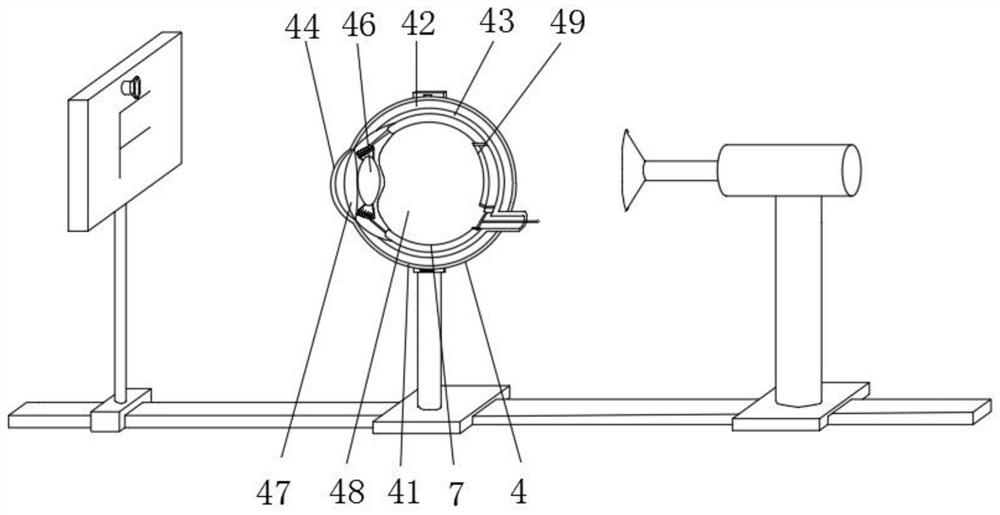 Detachable bionic eyeball model and imaging method thereof
