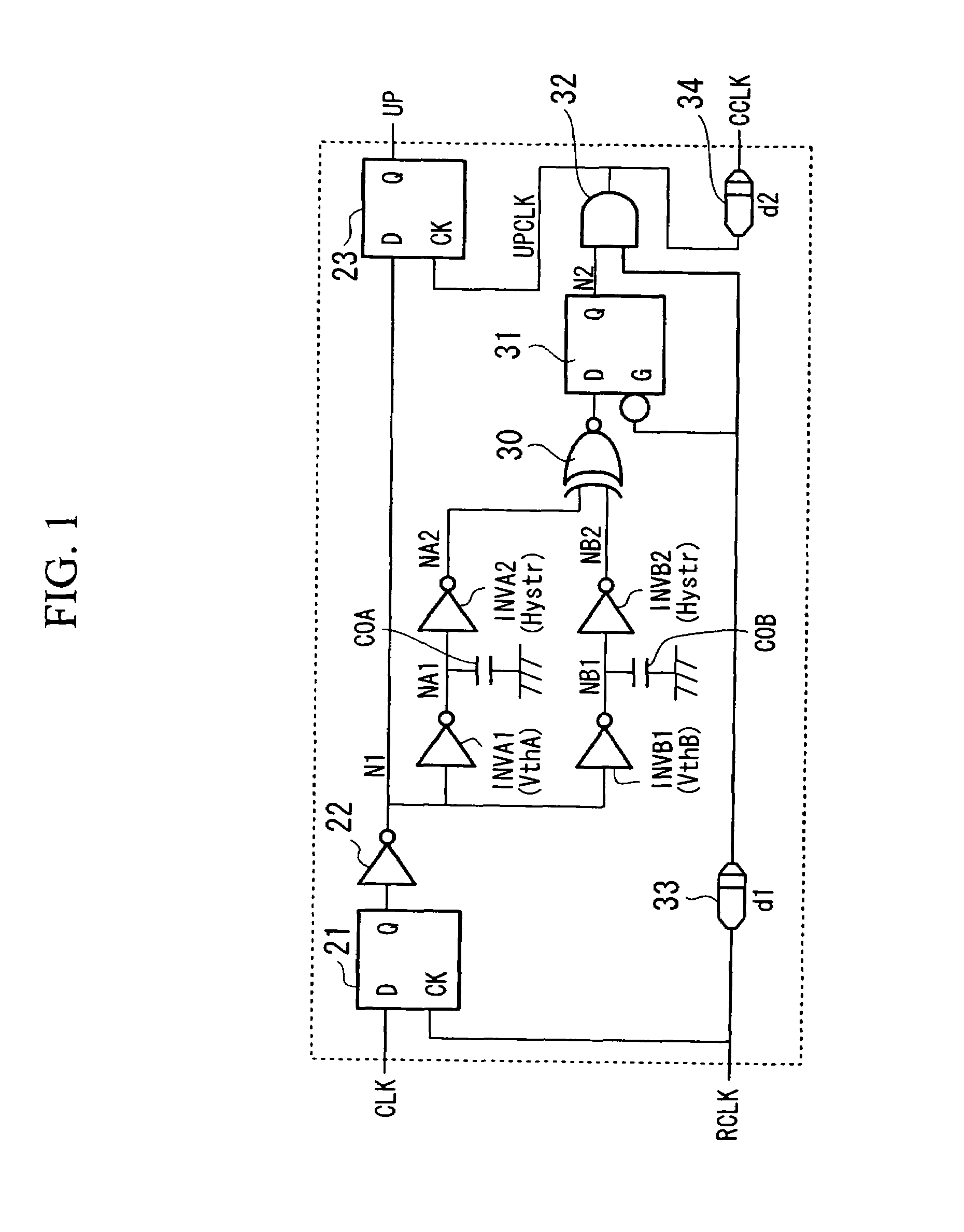 Metastable-resistant phase comparing circuit