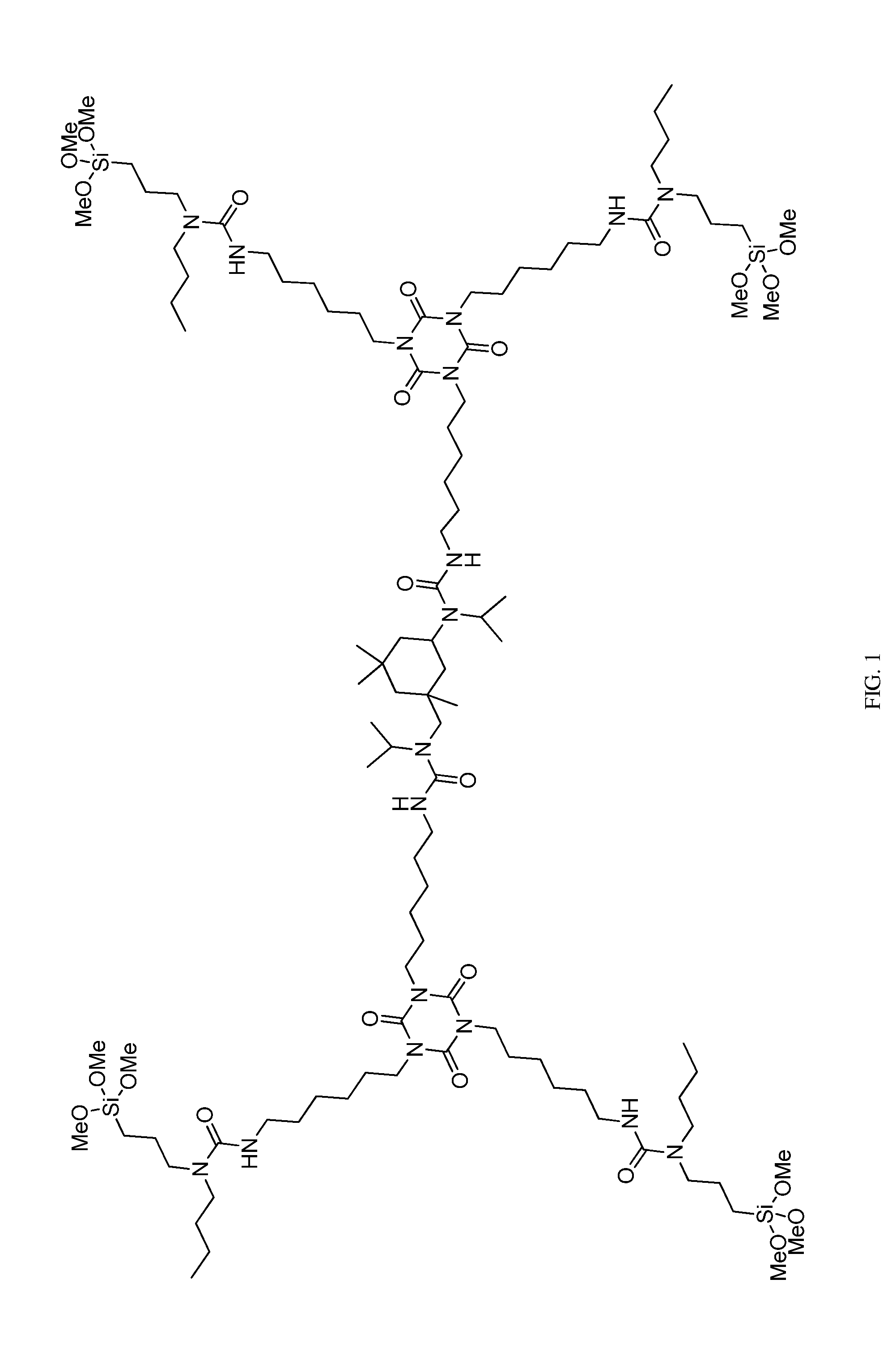 Single-component moisture-curable coatings based on n-substituted urea polymers with extended chains and terminal alkoxysilanes