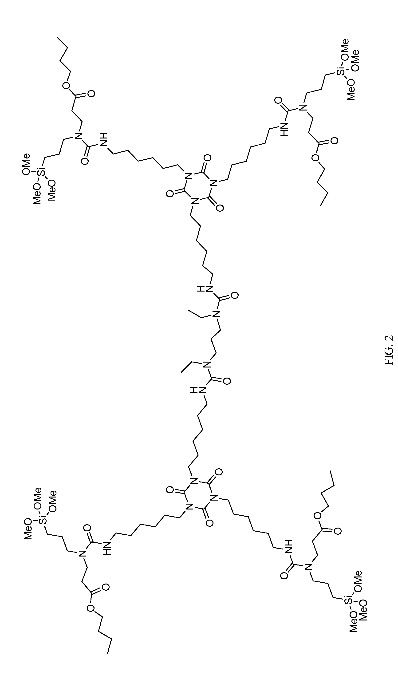 Single-component moisture-curable coatings based on n-substituted urea polymers with extended chains and terminal alkoxysilanes