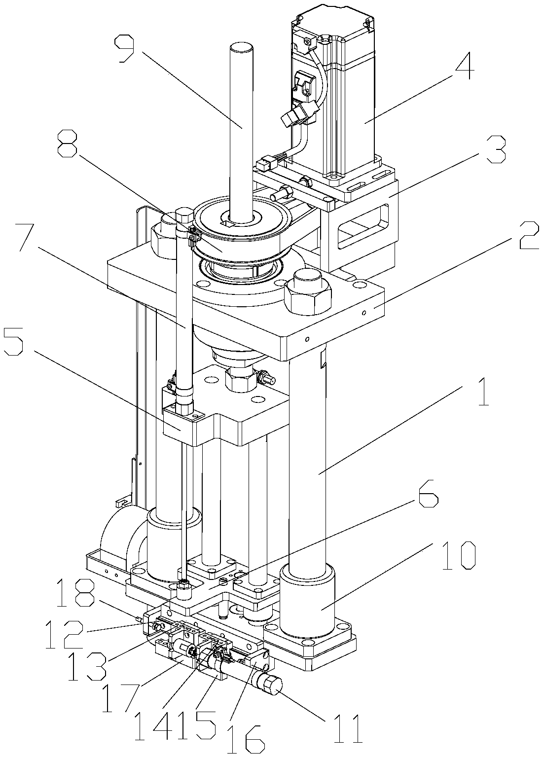 Press-fitting method of bearing press-fitting device