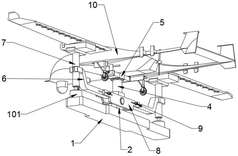 Unmanned aerial vehicle flight angle balancing device