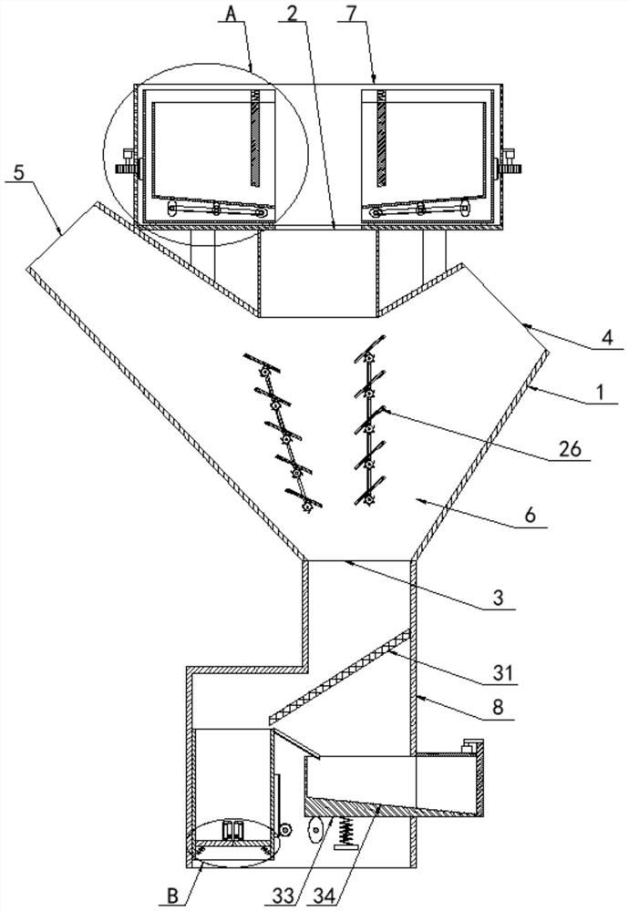 Annular V-selection composite powder concentrator