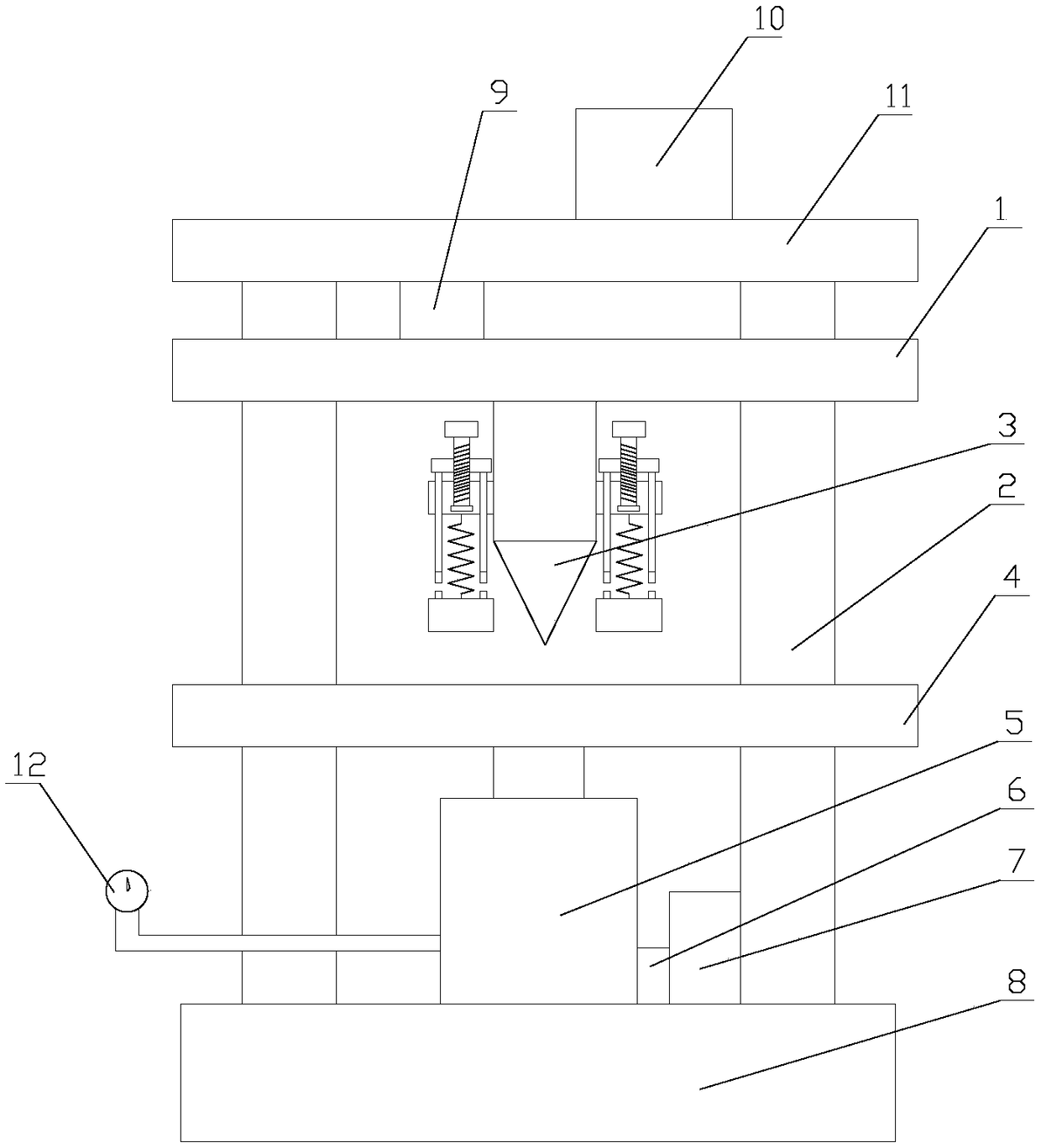 A high-precision point load tester with automatic detection function