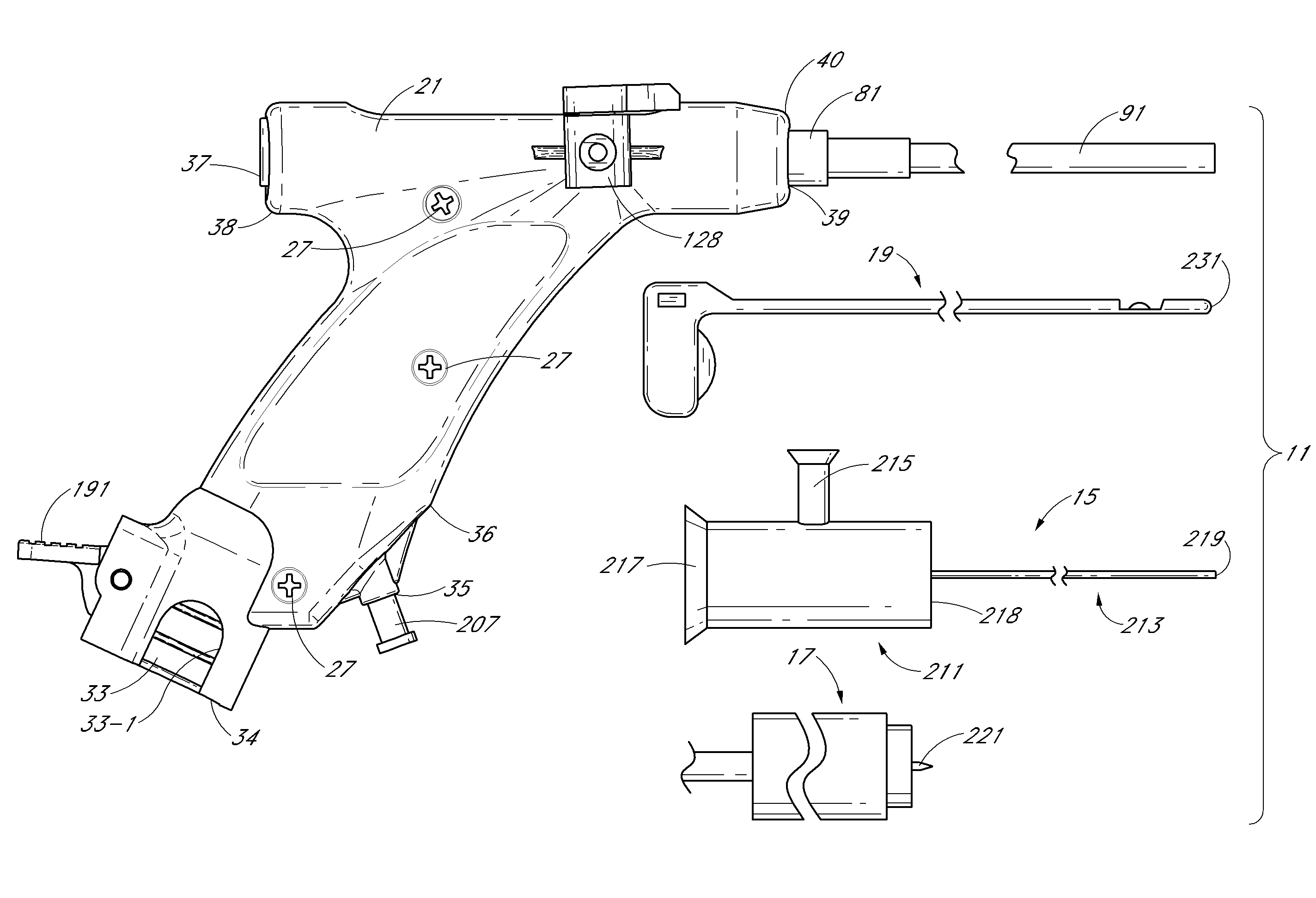 System for use in performing a medical procedure and introducer device suitable for use in said system