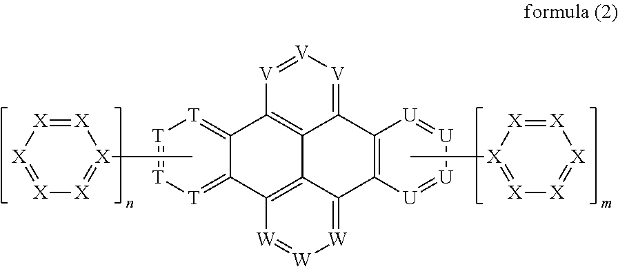 Substituted dibenzo[FG,OP]tetracenes and formulations or electronic devices containing the same